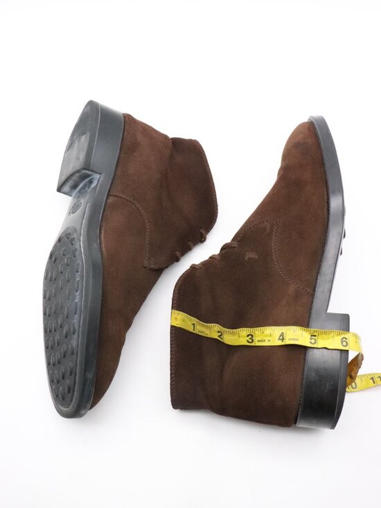 Tod\'s Chukka Men’s Size UK 11 US 12 Brown Suede Lace-Up Boots Shoes